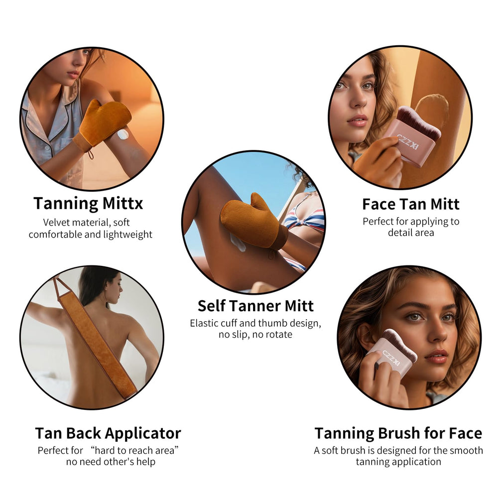 Brosse corps polyvalente CZZXI – finition lisse pour bronzer et soins.
