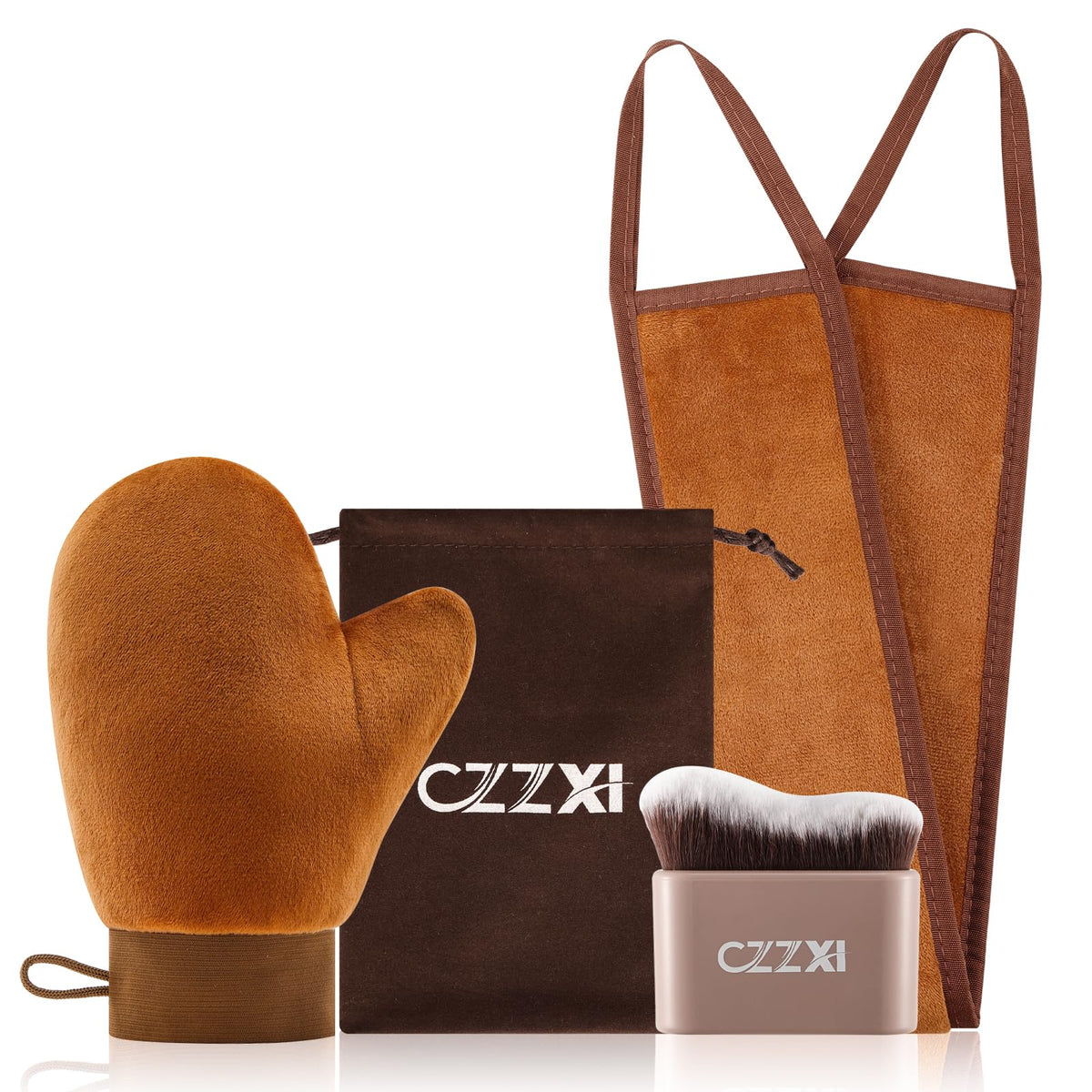 Gant autobronzant CZZXI – texture velours pour une application sans traces.