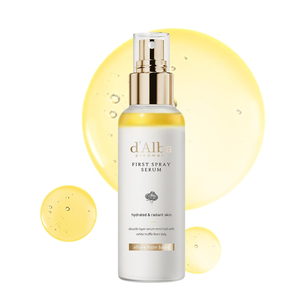 D'alba Piedmont, bouteille-brume hydratante offrant éclat immédiat.