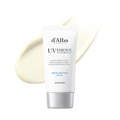 d'alba Piedmont Waterfull Essence – bouteille claire, hydratation rapide et protection SPF50+.
