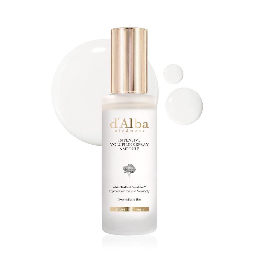 d-alba piedmont Intensive Vegan Volufiline Spray Ampoule, bouteille prête pour hydratation ciblée et revitalisante.