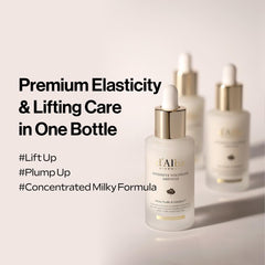 Sérum d'alba Piedmont à texture laitueuse, absorption rapide pour peau nourrie.