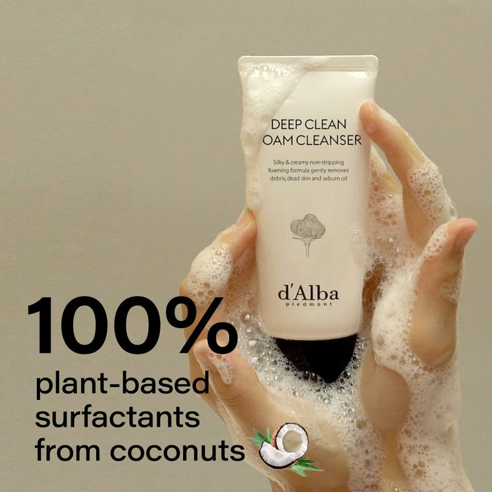 d'alba Piedmont surfactants coco 100% végétaux, mousse riche
