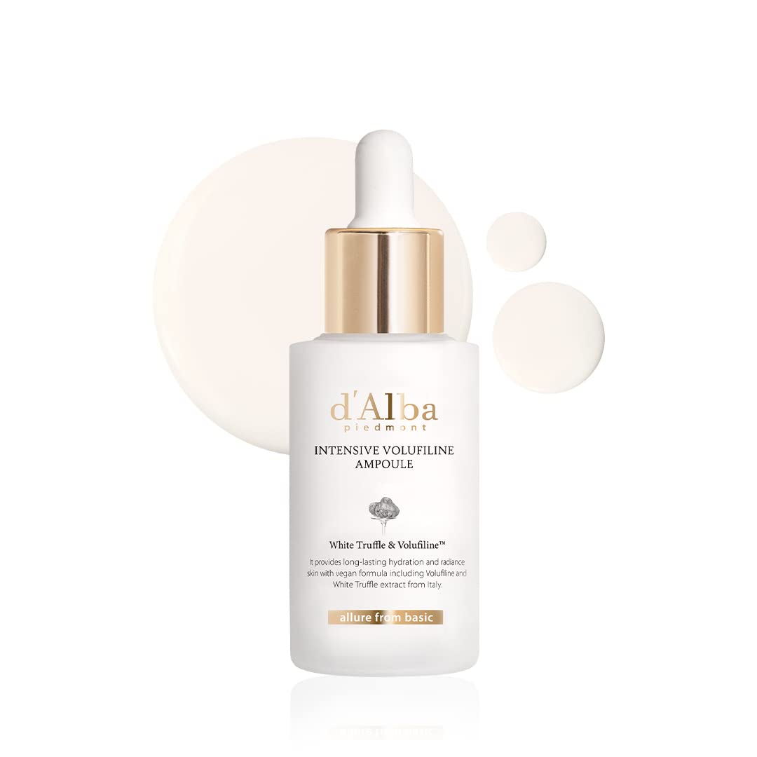 Ampoule d'alba Piedmont truffe blanche dans flacon, hydratation et fermeté potentielles.