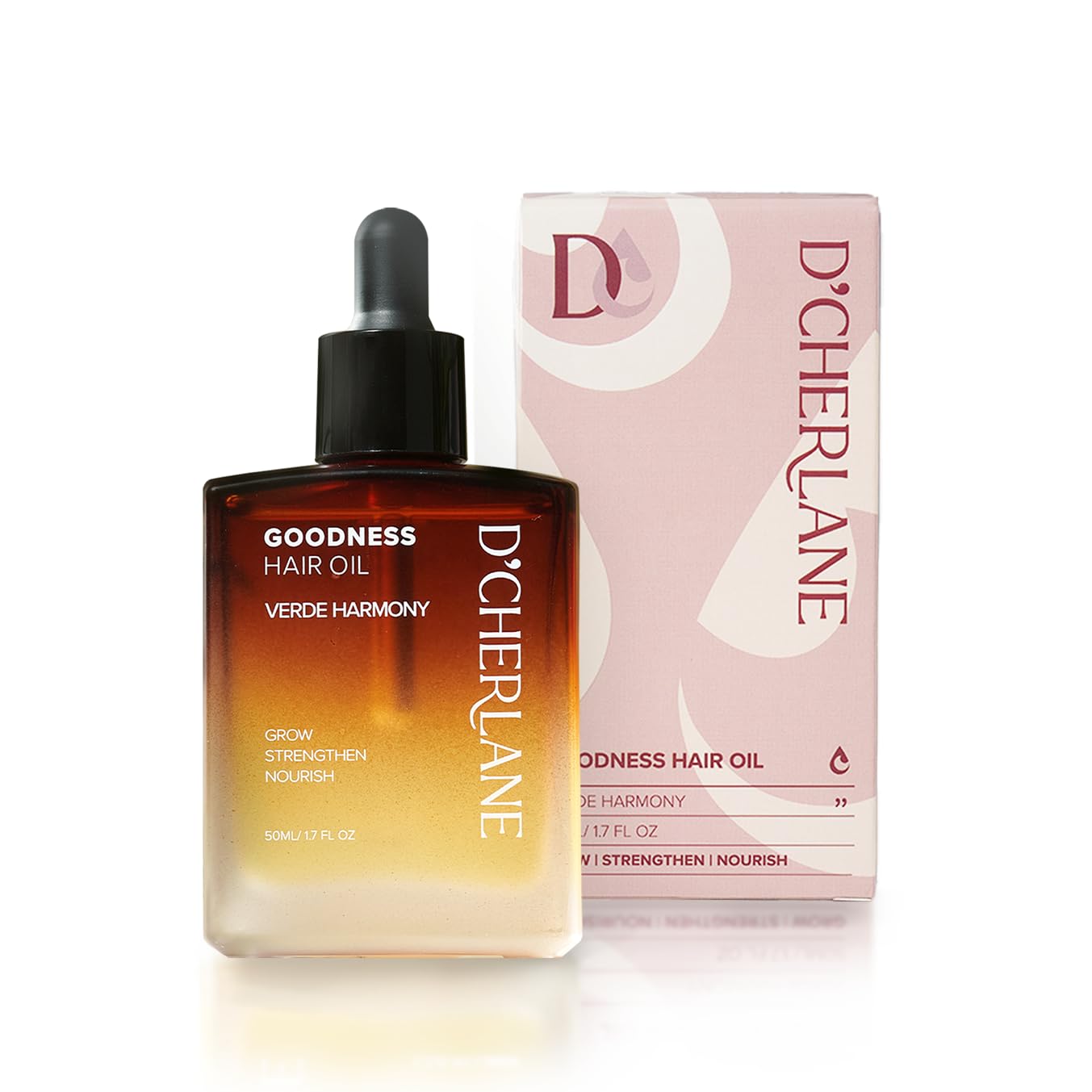 D'Cherlane huile croissance cheveux romarin — stimulation du cuir chevelu et cheveux plus forts.