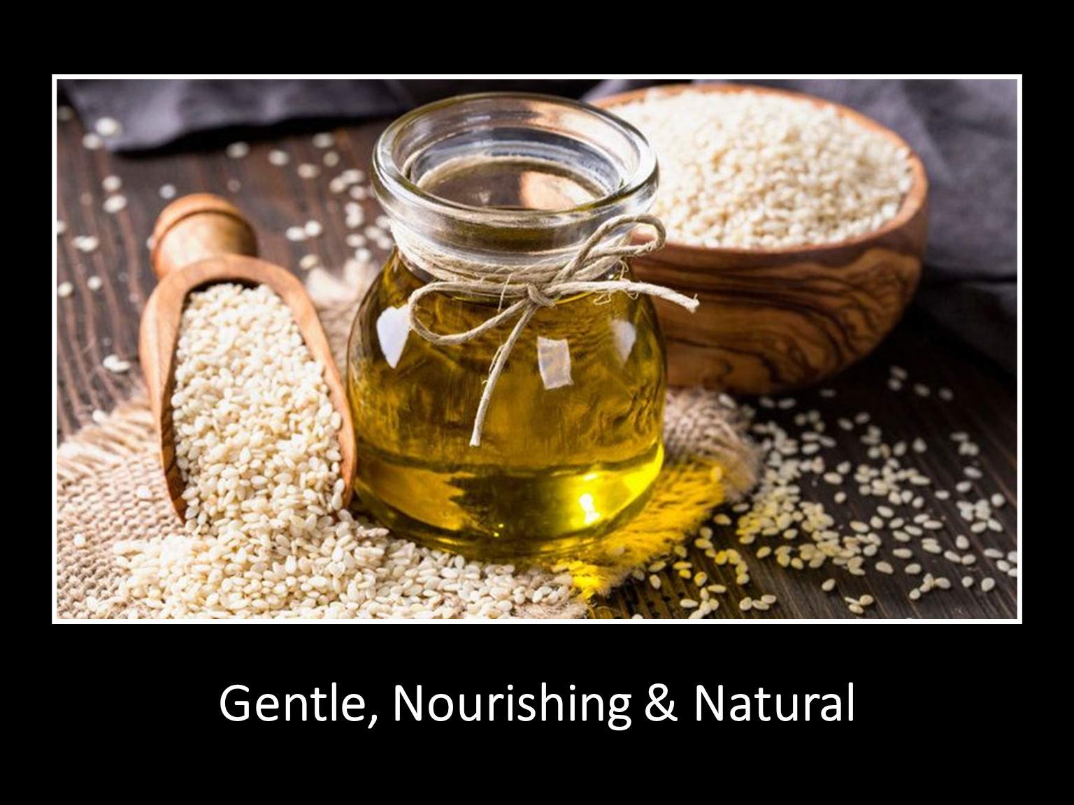 DAANA sesame oil with sea salt for natural exfoliation and smooth skin
