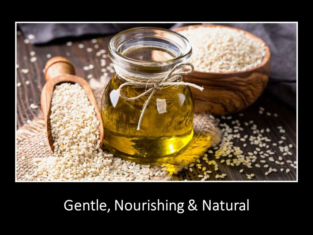 DAANA sesame oil with sea salt for natural exfoliation and smooth skin