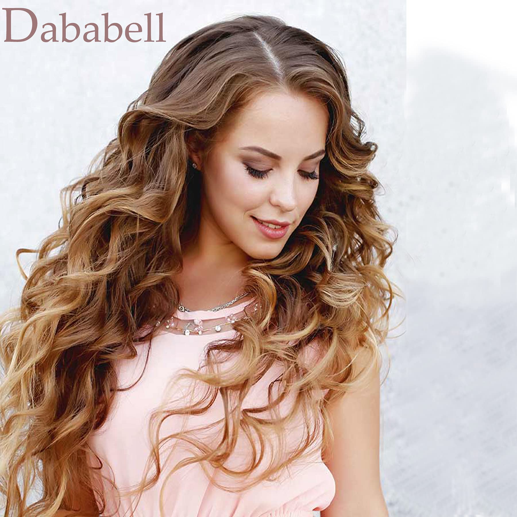 Dababell rouleaux roses sans pince, usage simple sur tous types.