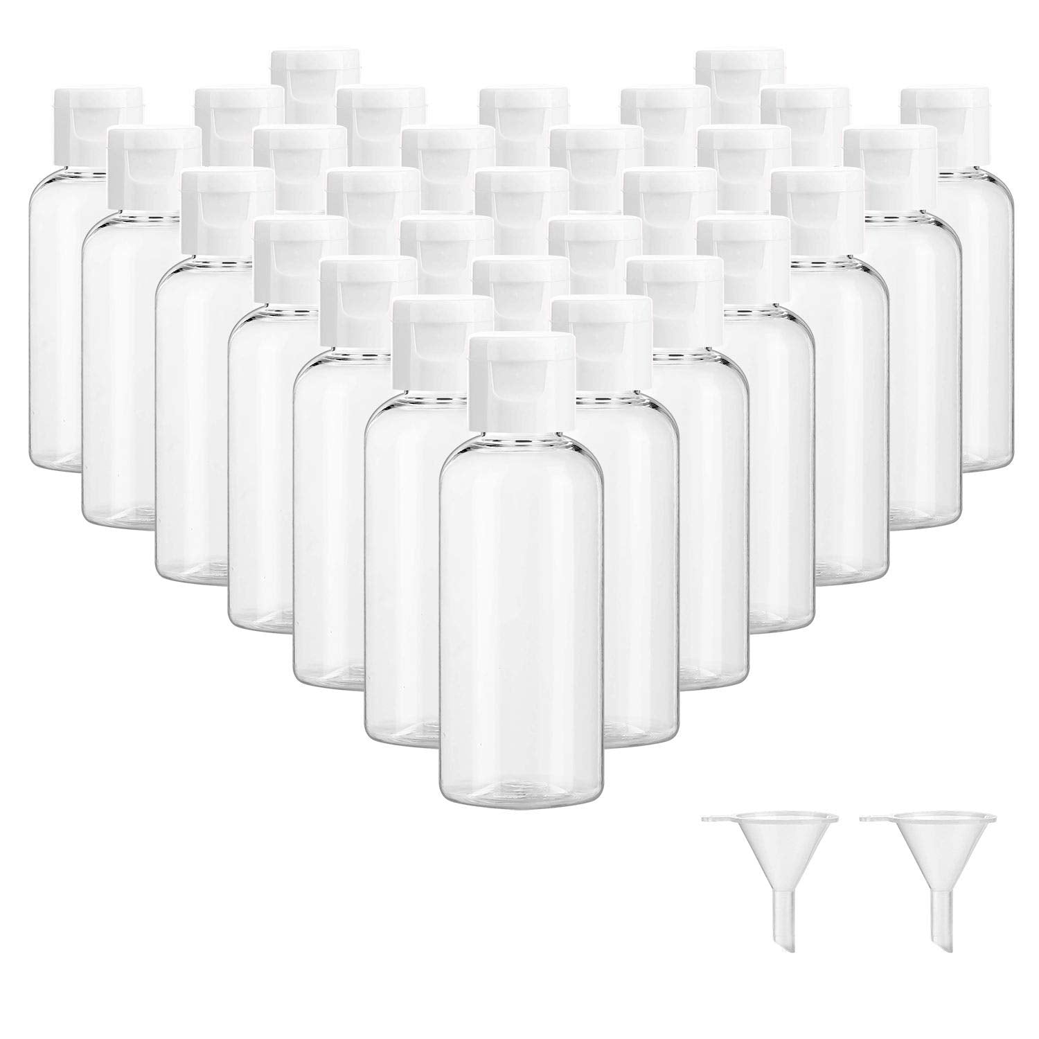 Bouteille Dabacc transparente 2oz avec capuchon a clapet pour les liquides
