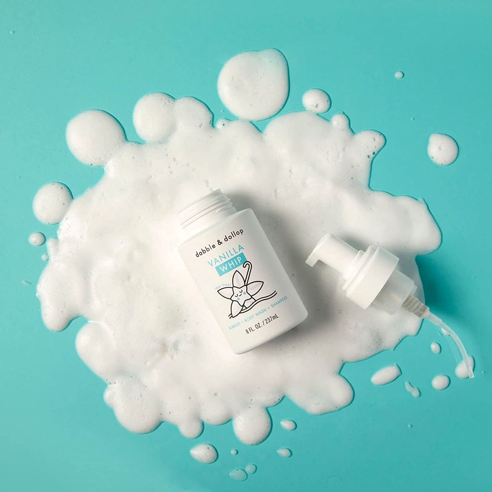 Bain moussant vanille Dabble & Dollop expérience sensorielle