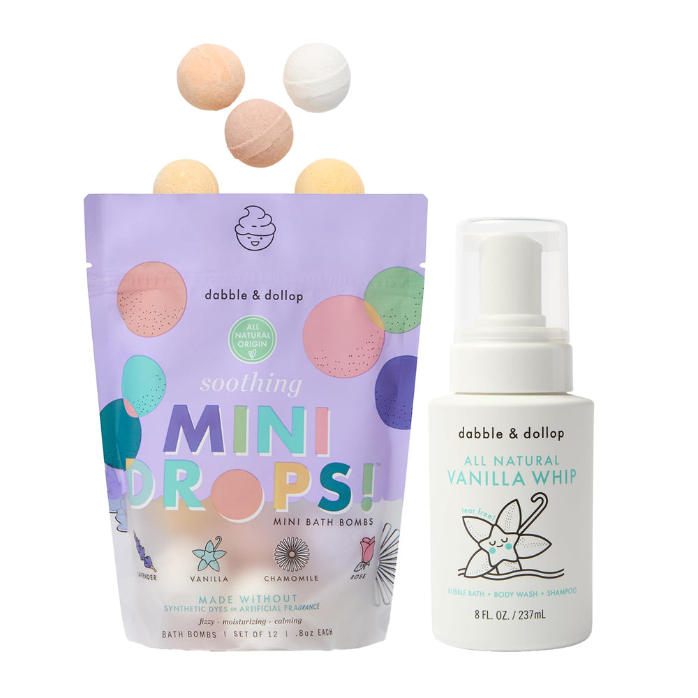 Bombes de bain mini Dabble & Dollop parfum lavande camomille, apaisantes