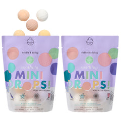Dabble & Dollop mini boules bain rose – expérience sensorielle douce pour enfants.