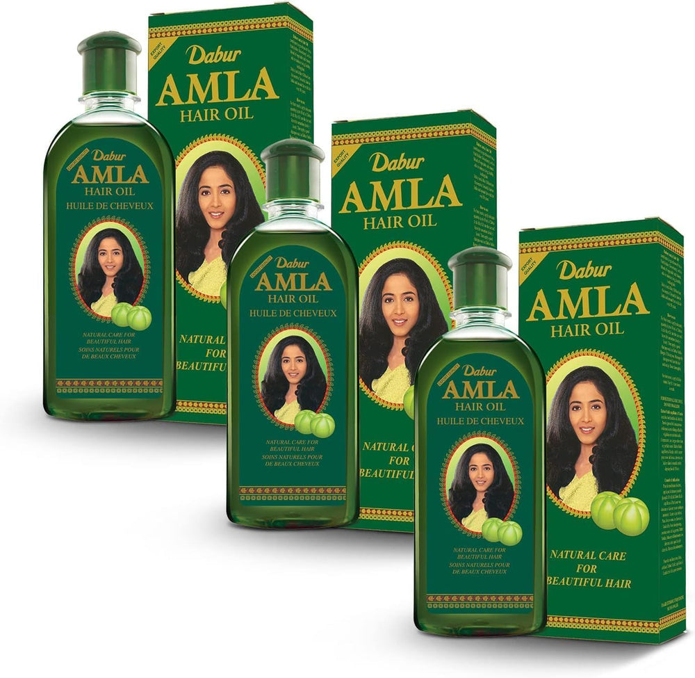 Dabur Amla Hair Oil, bouteille-500ml, nourrissante pour cheveux forts et brillants.