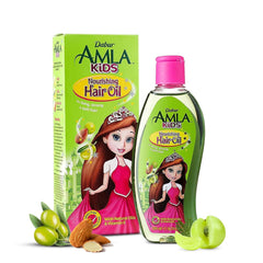 Dabur Amla huile pour enfants, cheveux nourris grâce à olive et amande.