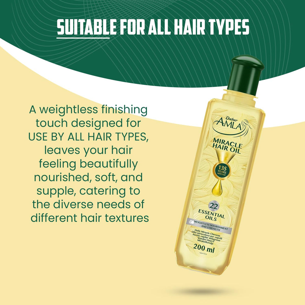 Dabur Amla Luxe: cheveux plus brillants et soyeux après usage.