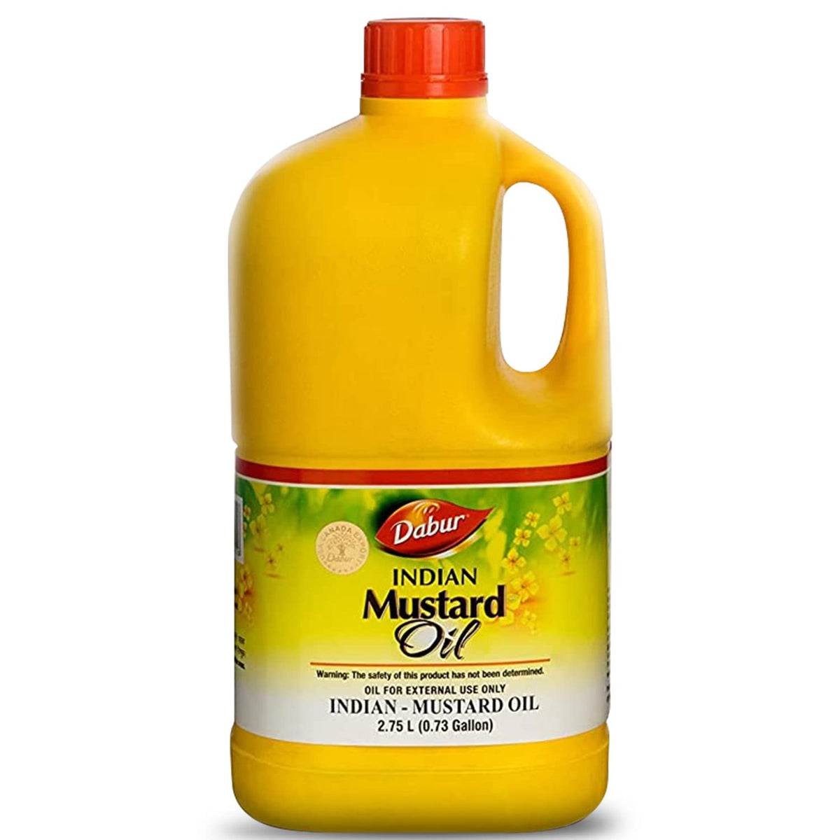 Flacon Dabur Kachi Ghani huile de moutarde, soin polyvalent pour peau et cheveux.