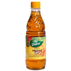 Dabur Kachi Ghani Moutarde - bouteille d'huile pour cheveux forts et éclat