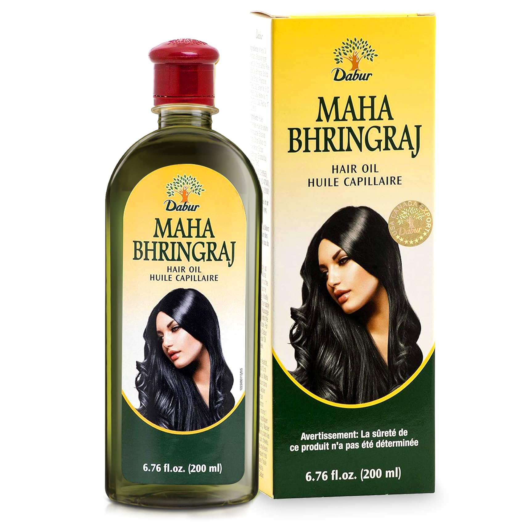 Flacon Dabur Maha Bhringraj 200 ml prêt pour nourrir le cuir chevelu