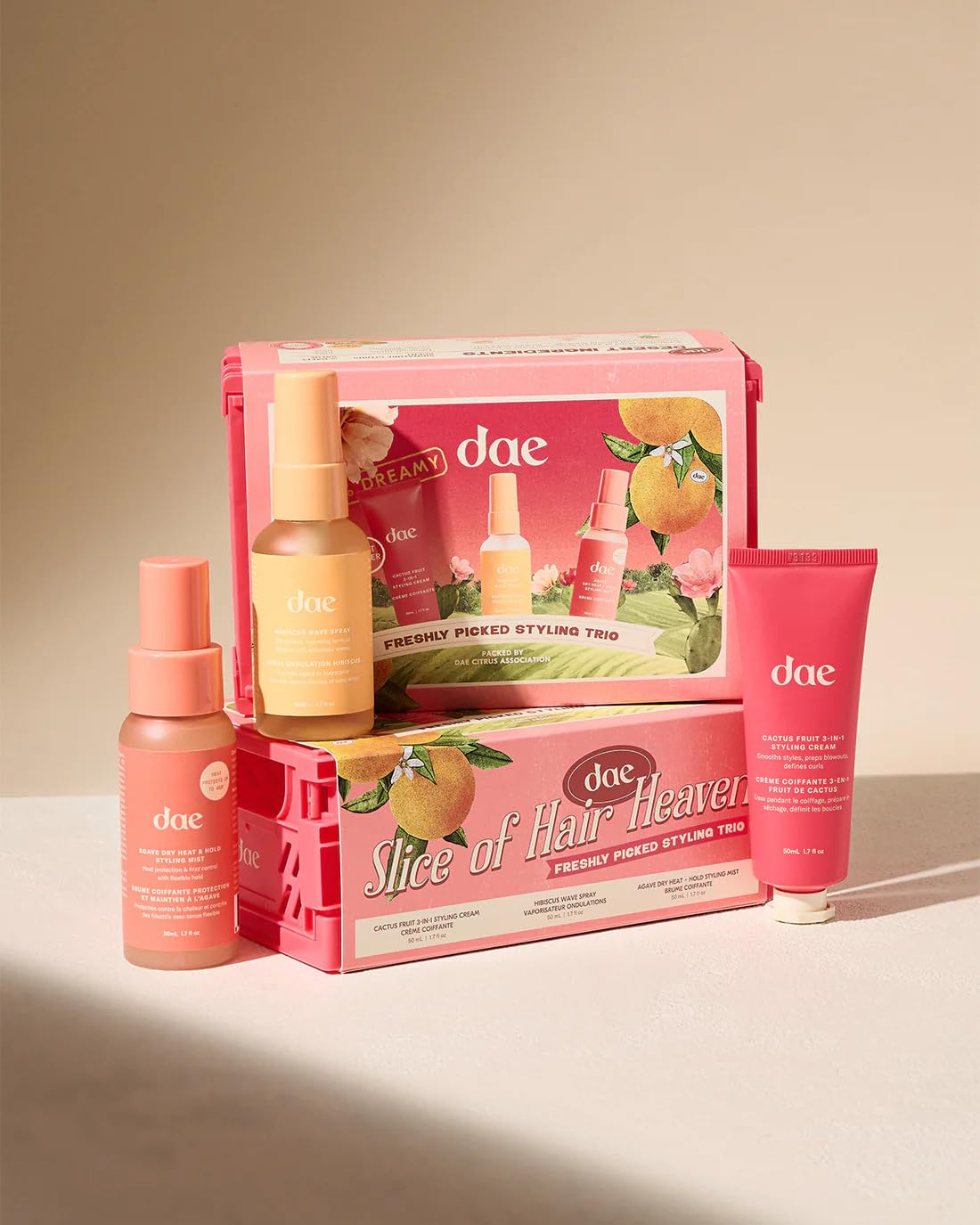 Dae Hair 3-en-1 Crème-Coiffage en bouteille facilitant le lissage