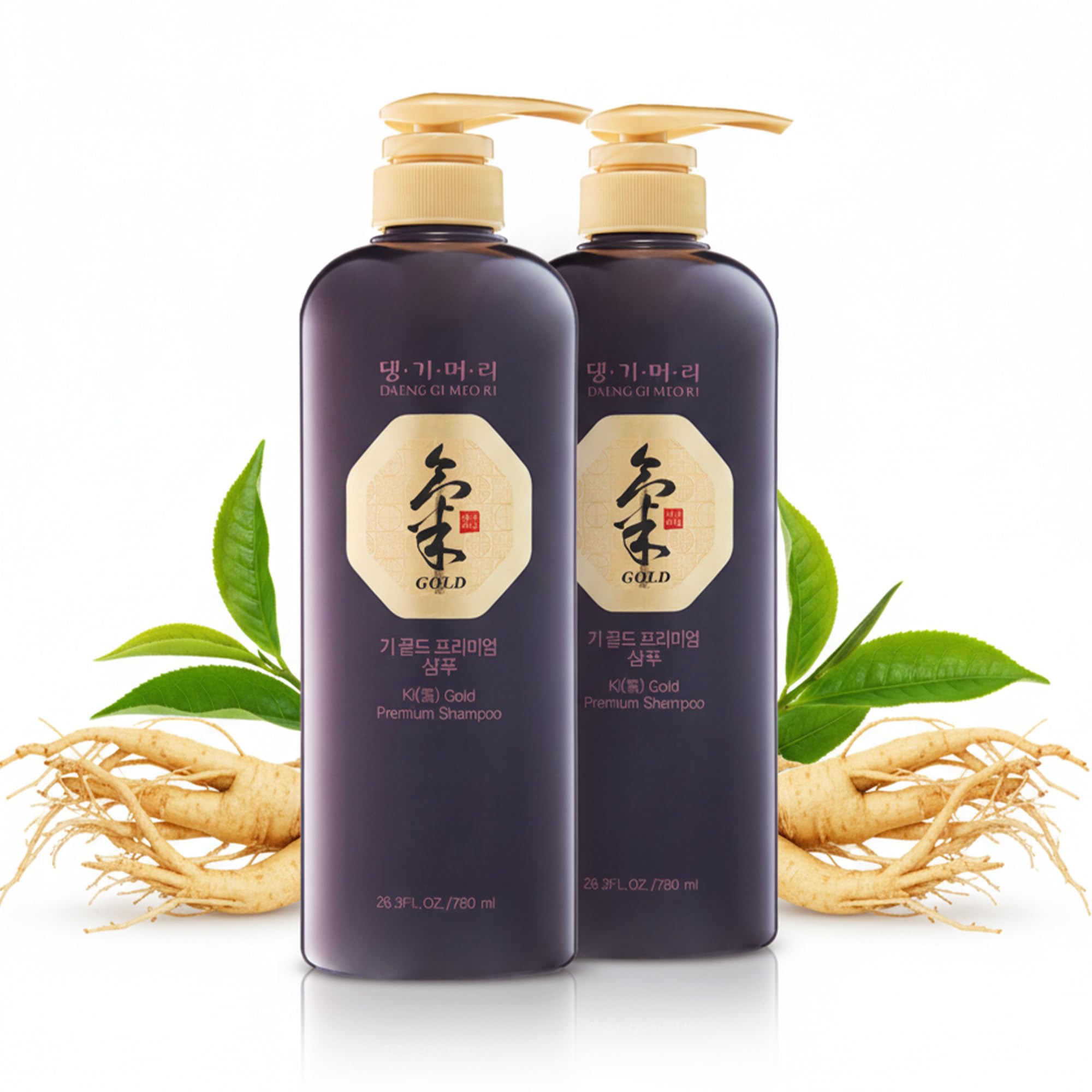 Daeng Gi Meo Ri Ki Gold Premium Shampoo 2 Sets – deux bouteilles pour cheveux élastiques