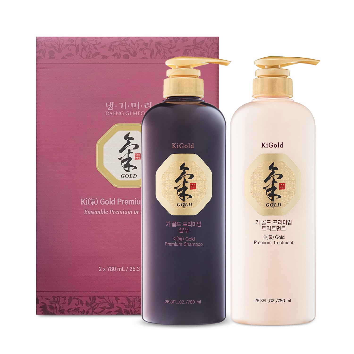Daeng Gi Meo Ri Ki Gold Premium Shampoing - bouteille claire, hydratation potentielle
