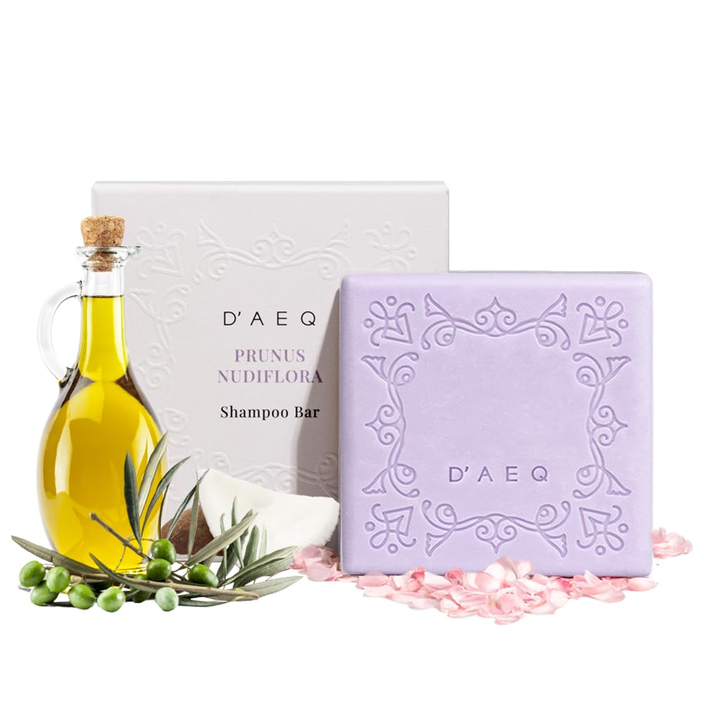 D’AEQ Barre de shampoing cerisier Jeju: parfum agréable et nettoyage en profondeur.