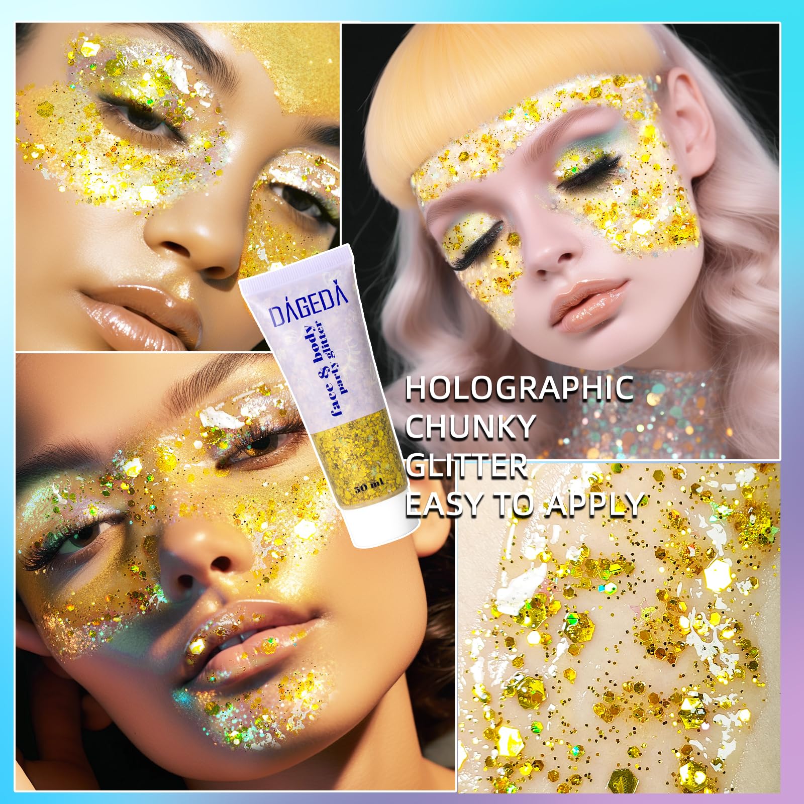 DAGEDA Gel Or pour sourcils, définition lumineuse.