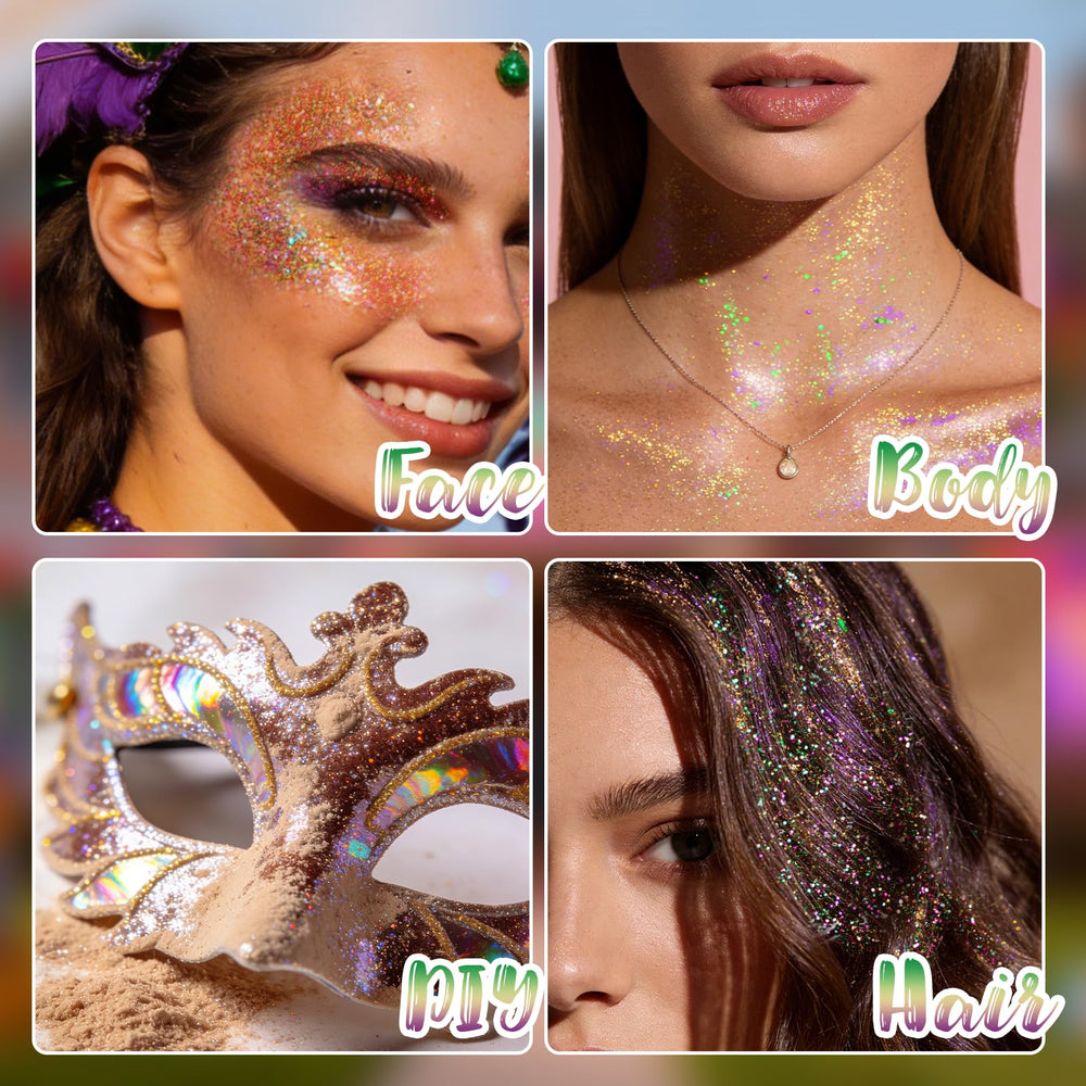DAGEDA Roll-on Paillettes avec effet holographique qui change selon la lumière