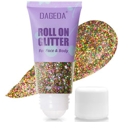 DAGEDA Roll-on Paillettes Mardi Gras sur le visage pour un éclat changeant