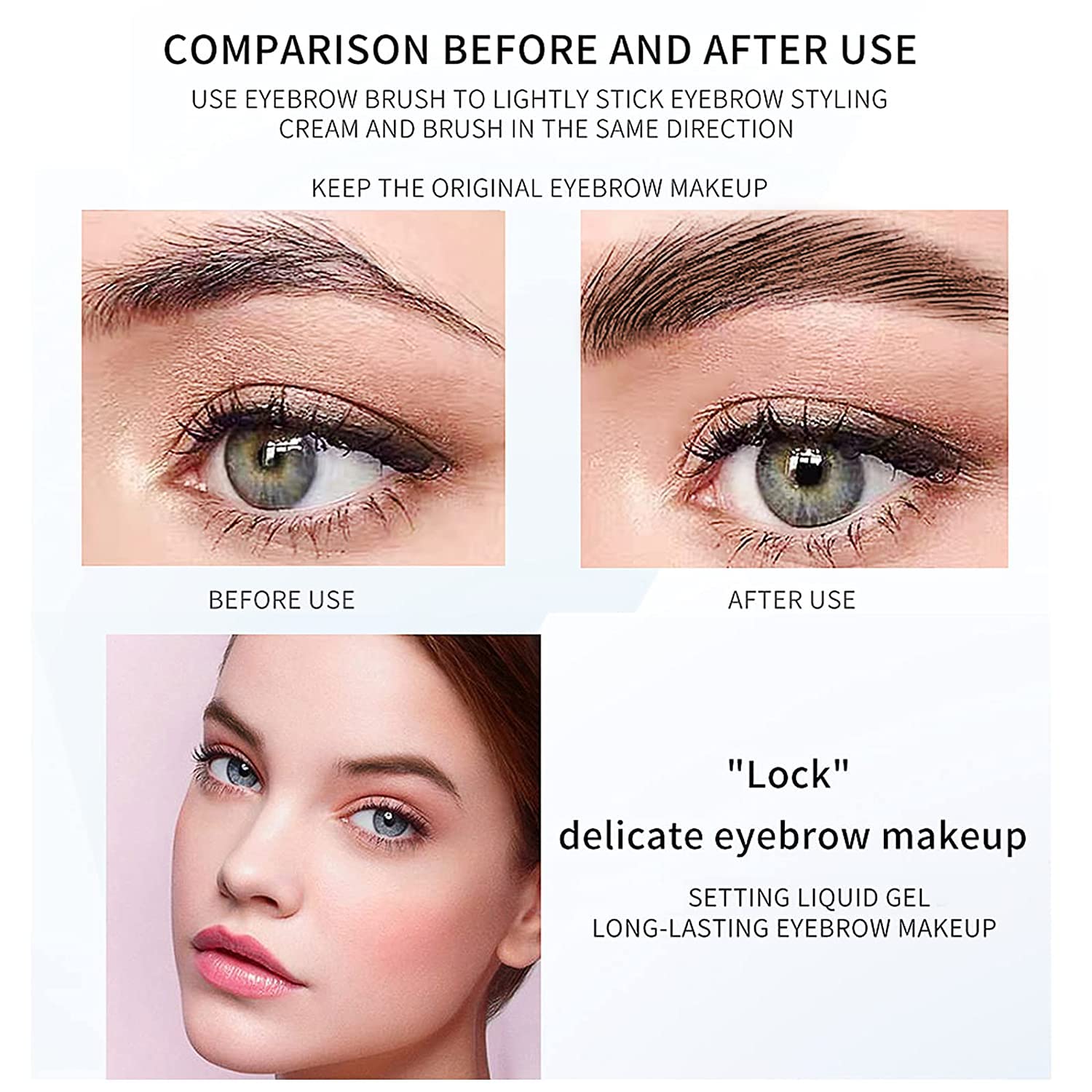 DAGEDA sourcils pinceau fin: application précise