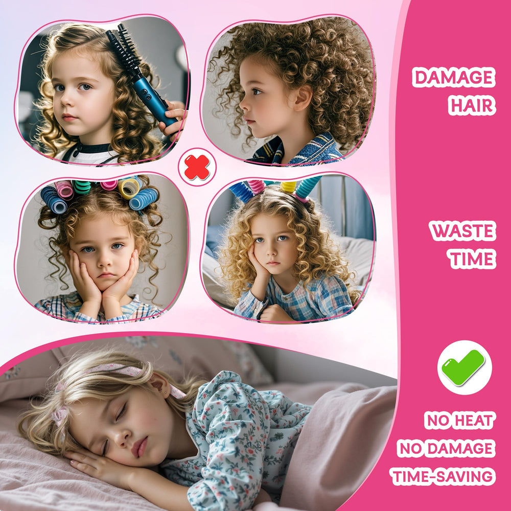 Dagorte accessoires cheveux enfant rose: ensemble pratique pour une tenue rapide