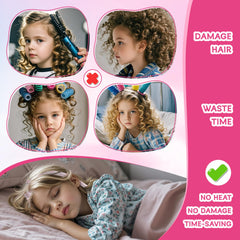 Dagorte accessoires cheveux enfant rose: ensemble pratique pour une tenue rapide
