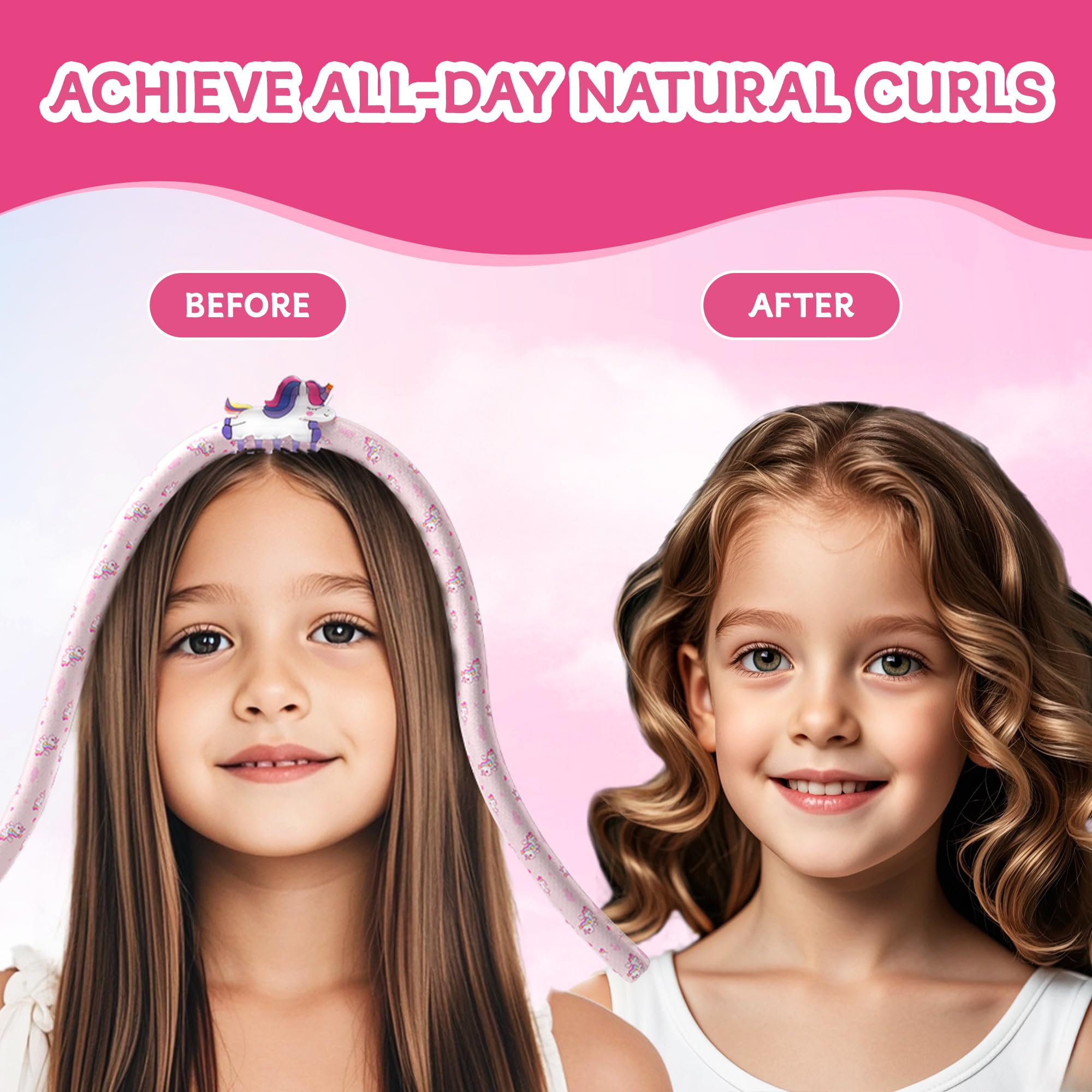 Dagorte pinces cheveux licorne rose: maintien facile pour une coiffure rapide