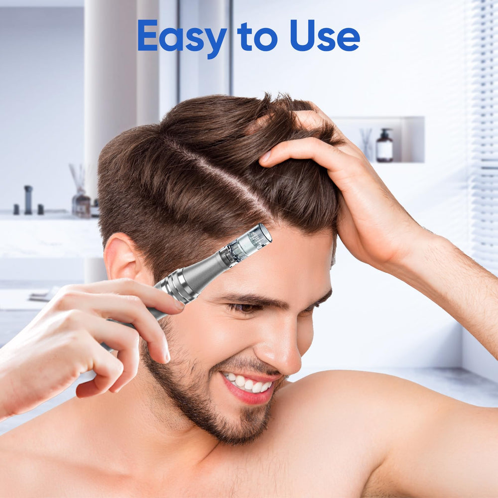DAHOZE DermaStamp: outil compact adapté à la routine soin.