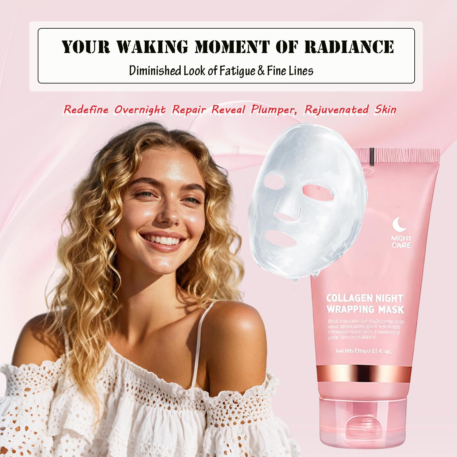 DaiLaiFu masque-nuit-film-formant protège et retient l'hydratation.