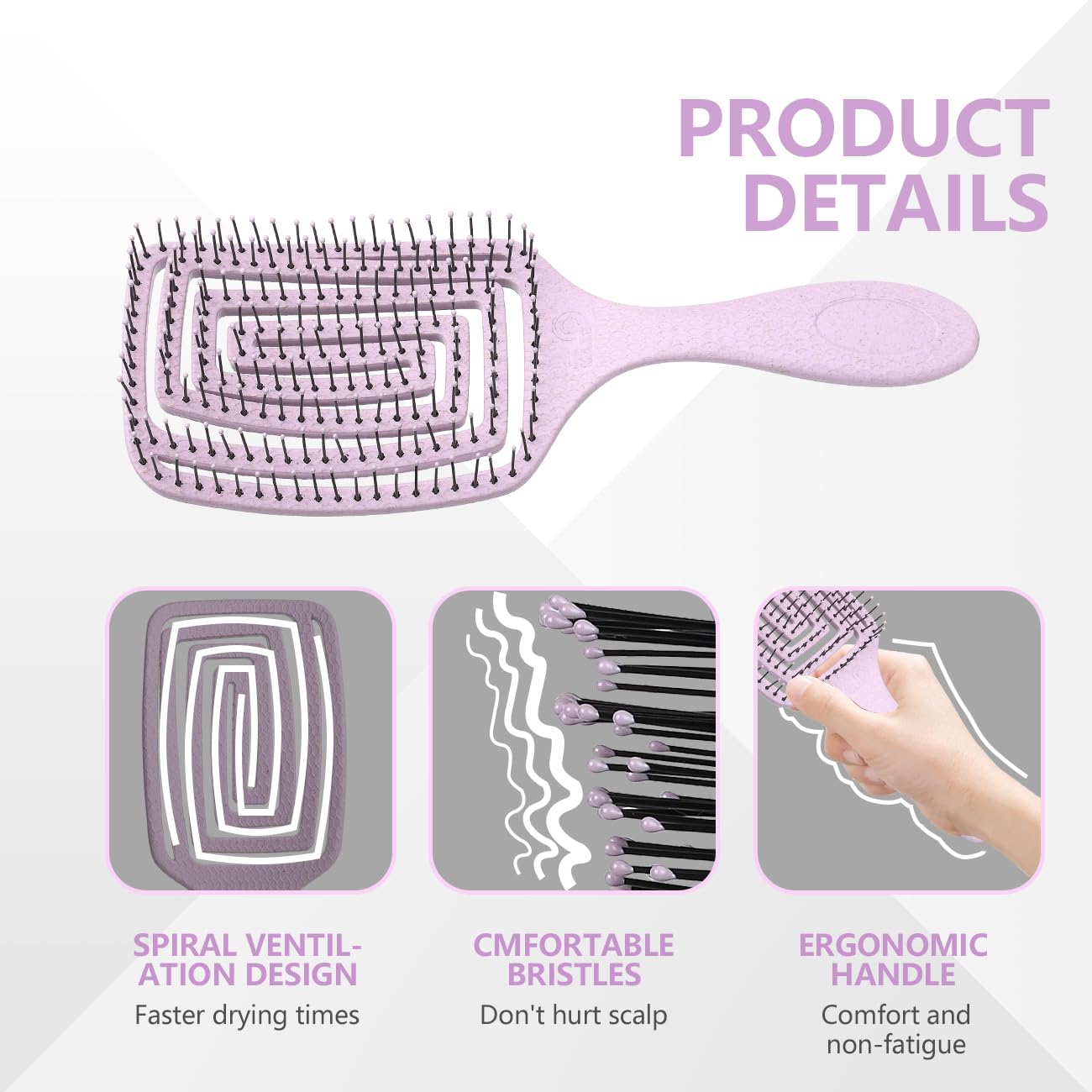 Daily Gard brosse compatibilité tout type de cheveux et usages familiaux.