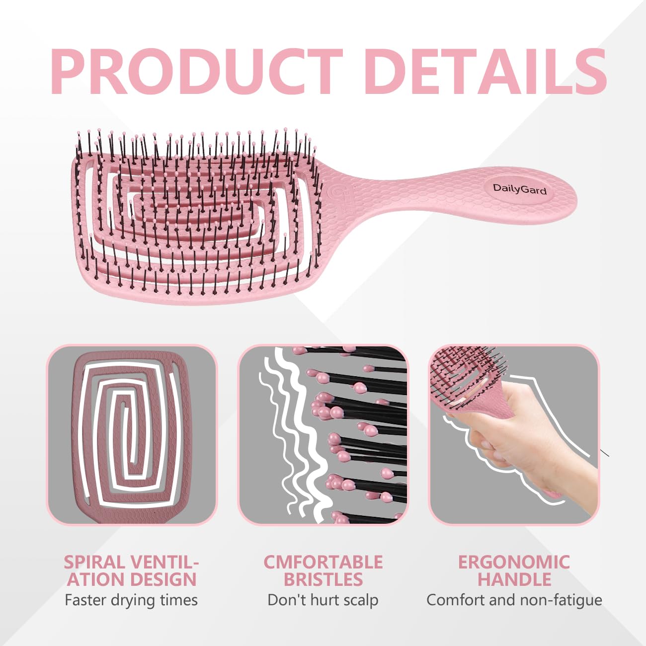 Daily Gard brosse demelante plastique robuste, construction durable