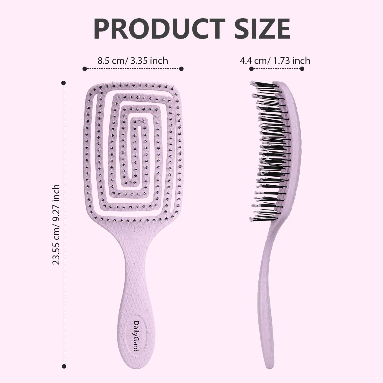 Daily Gard brosse design ergo adapté à une utilisation quotidienne.