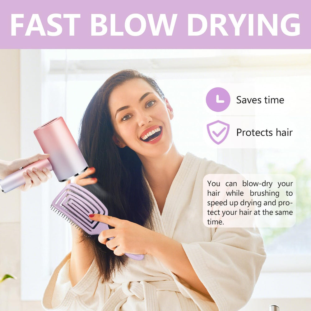 Daily Gard brosse séchage rapide ventilée pour cheveux sans tirailement.