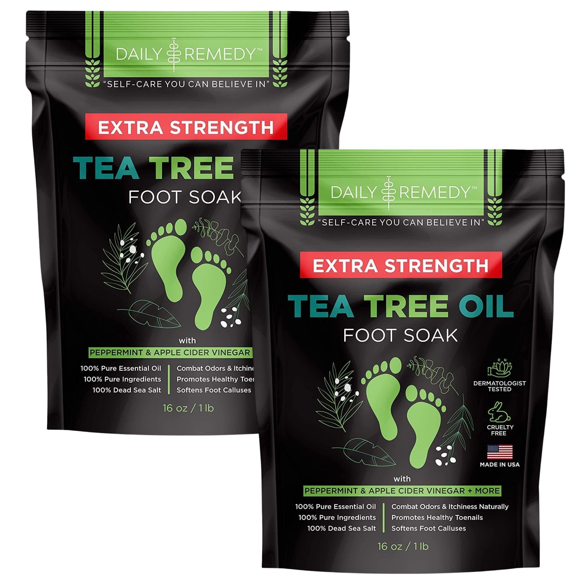 Daily Remedy pack double : bain-pieds huile-arbre-the pour détente