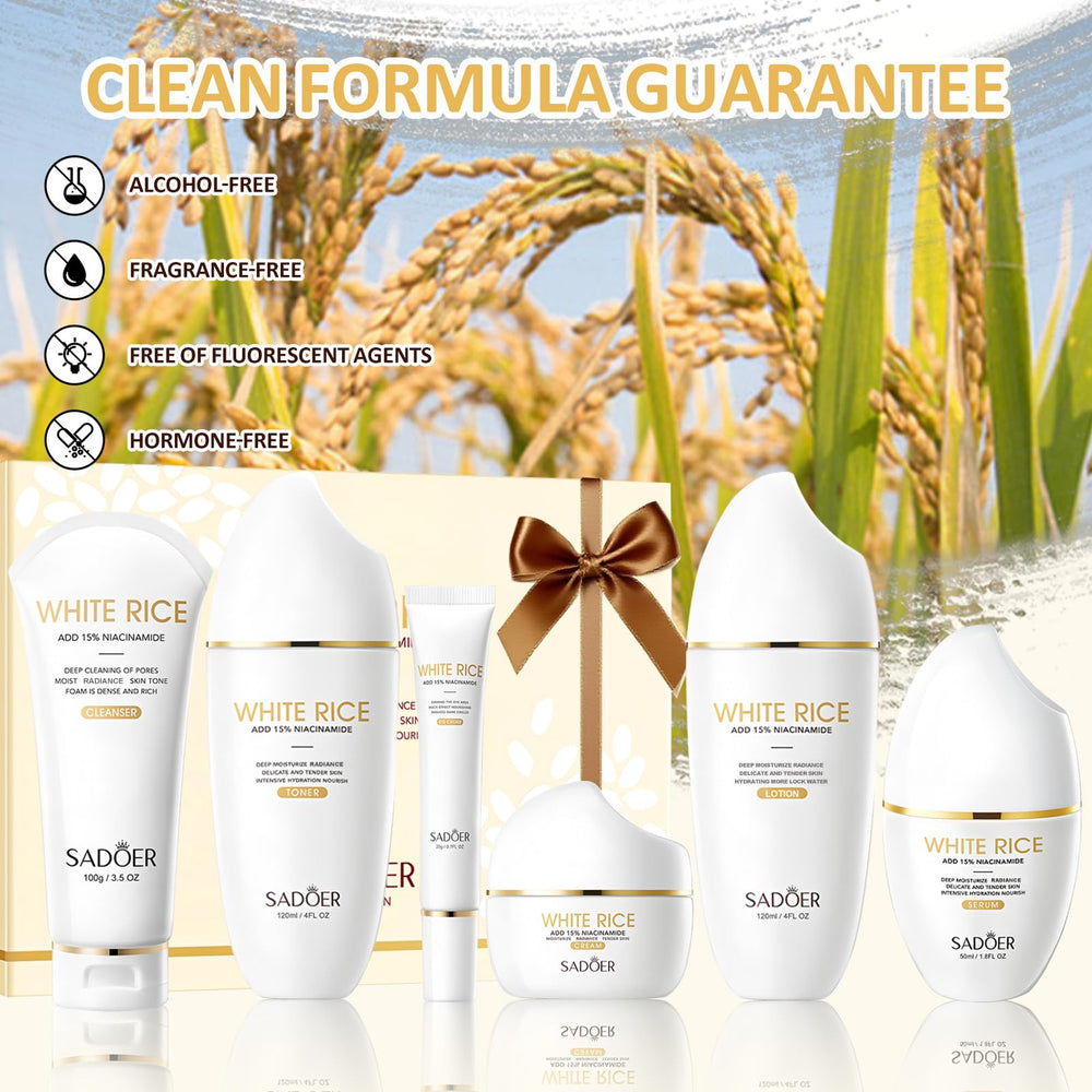 DailyBrio coffret soin riz niacinamide emballage élégant prêt à offrir.