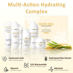 DailyBrio contour des yeux riz niacinamide aide à lisser et réveiller le regard.