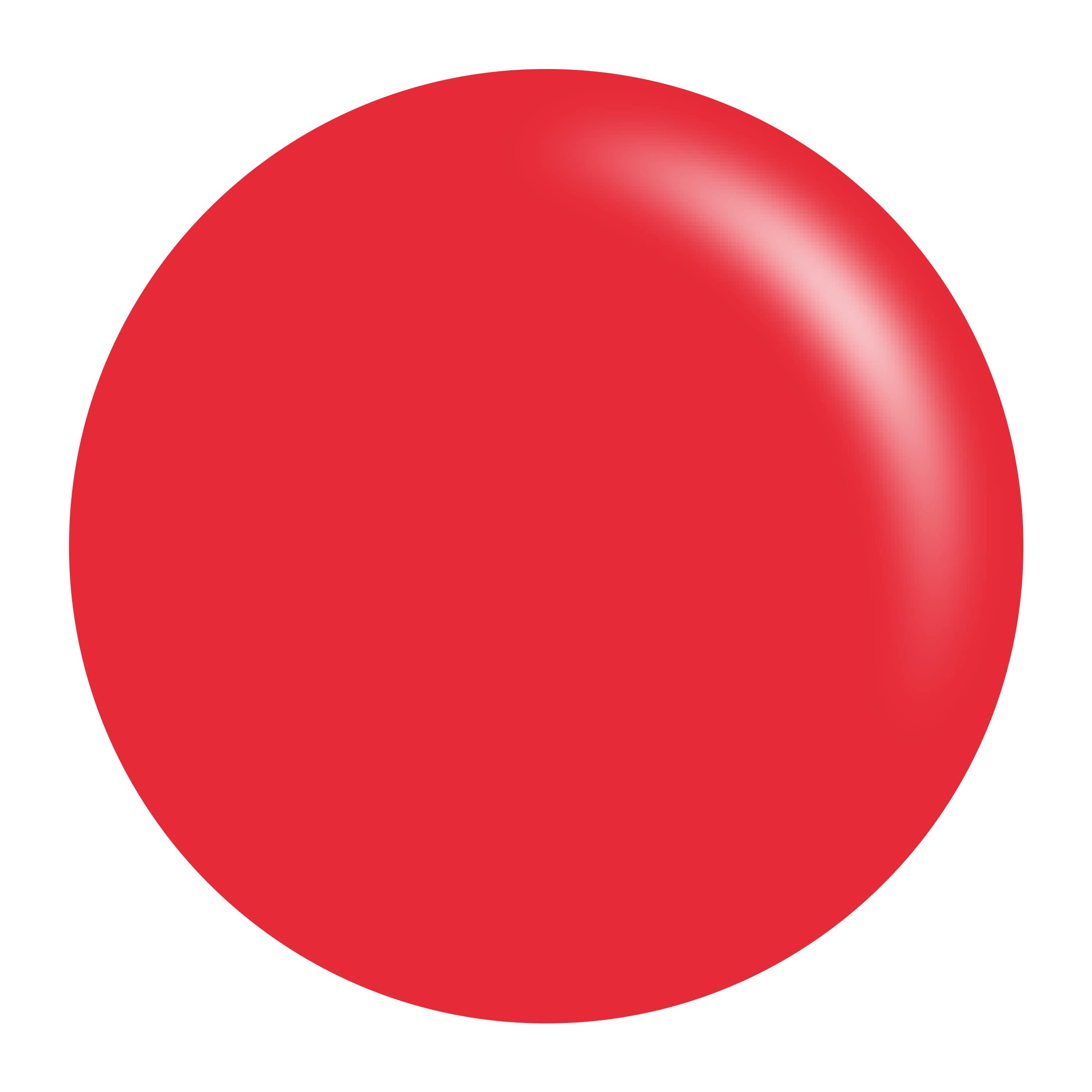 Flacons Daisy DND vernis gel UV/LED rouge, application fluide et finition lumineuse.