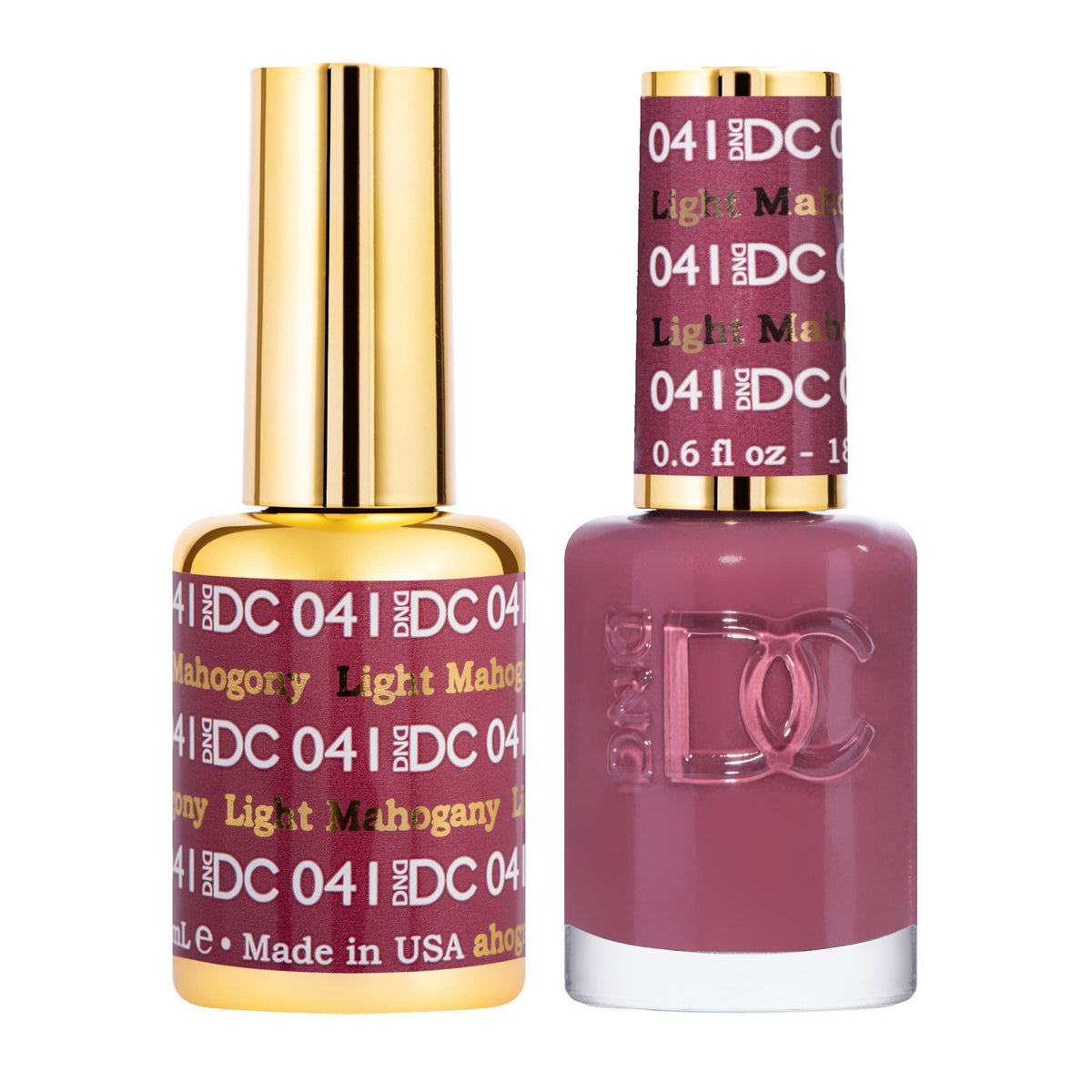 Daisy DND DC Gel Polish Set Red Collection swatch bottle displaying rich pigment