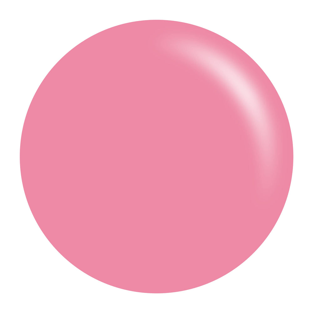 DAISY DND Pink Bubblegum gel polish cap close-up showing smooth application.