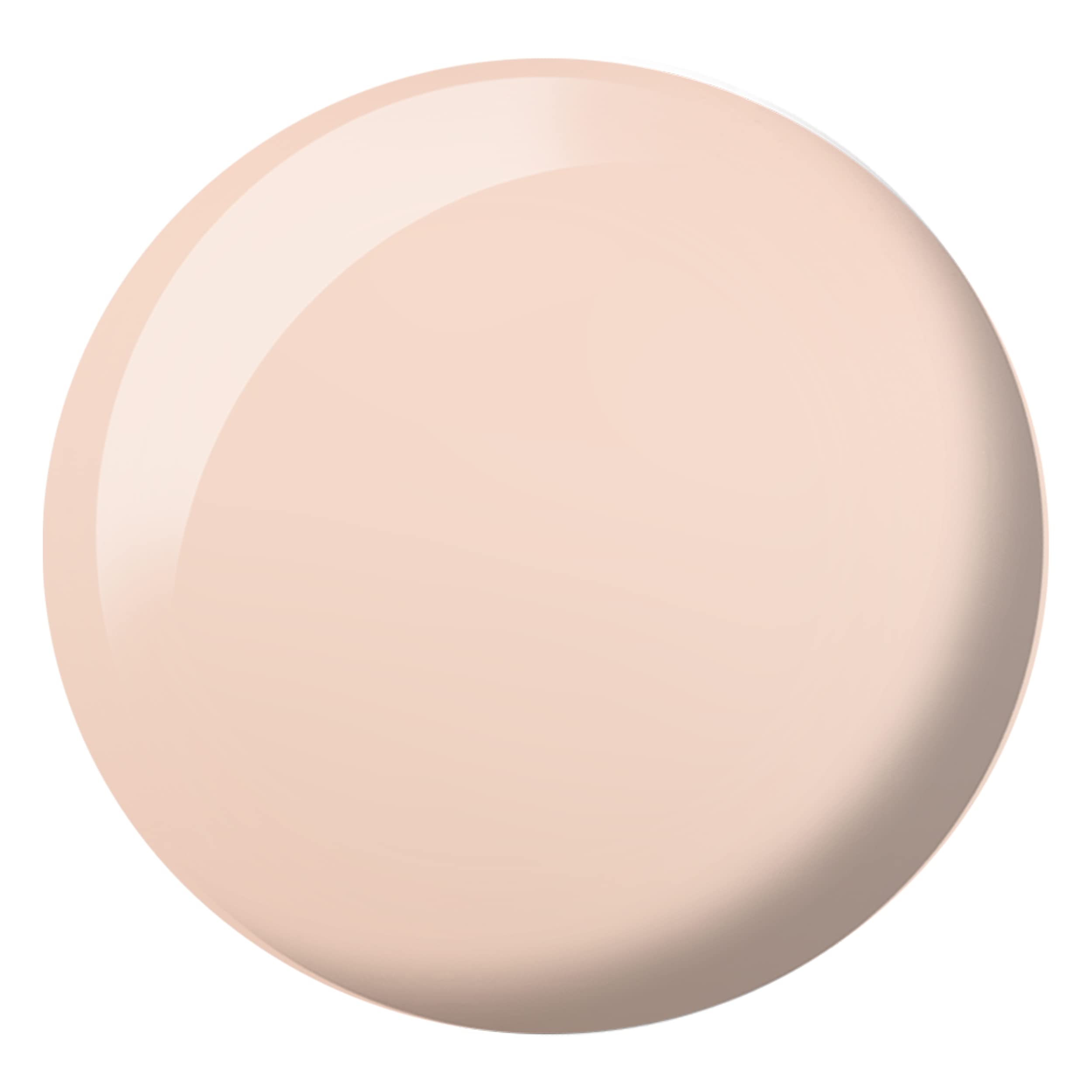 DAISY DND Sheer Collection swatch highlights peachy sunset tint for natural nails.