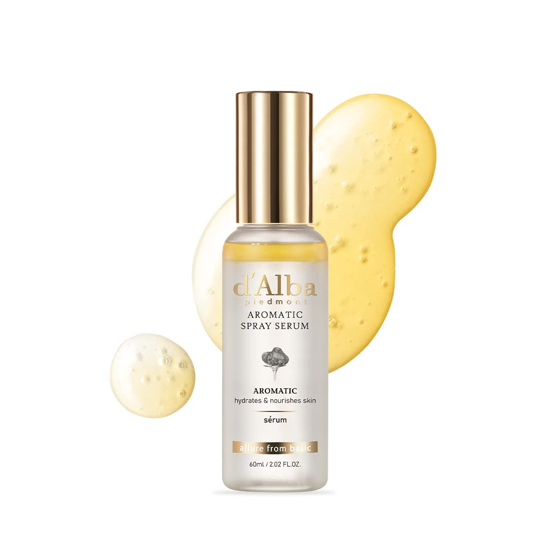 d'alba Piedmont – brume aromatique sur la bouteille, hydratation intense et éclat naturel.