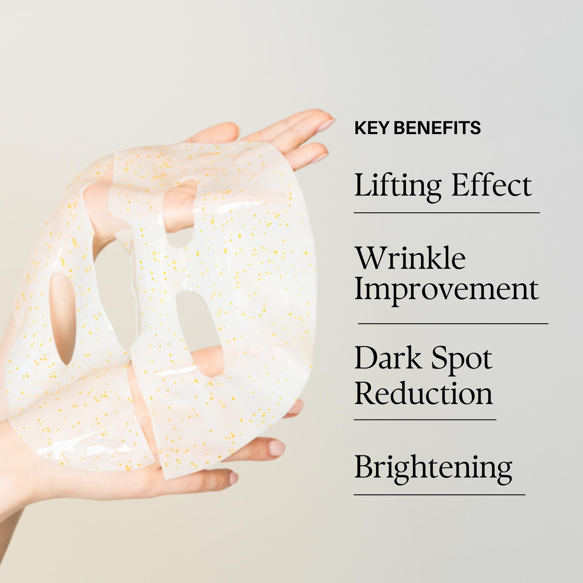 Masque hydrogel 8-formes de d'alba Piedmont – sensation de fraîcheur après le soin.