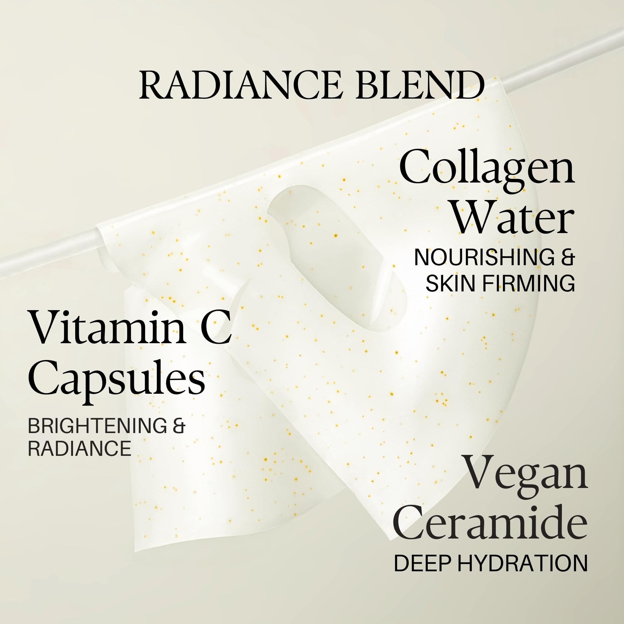 Masque hydrogel Signature Vita Capsule de d'alba Piedmont – vegan certifié par le label italien.