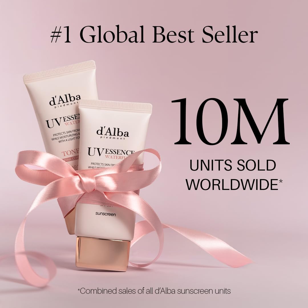 d'alba Piedmont Waterfull Serum SPF 50 label indicating broad spectrum coverage.